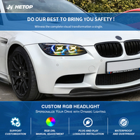 Phares HETOP E92 E93 2011-2013 Série 3, mise à niveau personnalisée spéciale, style OSS, style RGB, DRL LED uniques, Plug and Play pour BMW