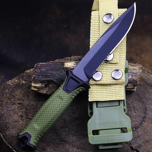 Cuchillo de Hoja Fija de Acero Inoxidable GACI Survival Tactic con Funda de Goma para Caza, Camping, OEM, Personalizable, 1 Año de Garantía - Product Image 3