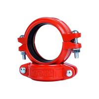 Raccord flexible rainuré en fonte ductile pour la protection incendie et les systèmes d'eau de bâtiment