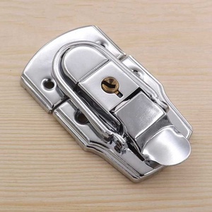 5 pezzi di alta qualità Chrome serratura a levetta con chiave in metallo fibbia per cassetta degli attrezzi valigia strumento <span class=keywords><strong>Hardware</strong></span> - Product Image 4