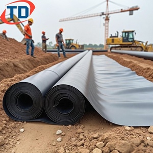 Geomembrana de 1.5mm 2mm en Rollo, <span class=keywords><strong>Precio</strong></span> por <span class=keywords><strong>M2</strong></span>, Revestimientos para Depósitos de Agua, Revestimiento para Presas, HDPE 1mm, Geomembranas para Estanques de Peces y Loto - Product Image 1