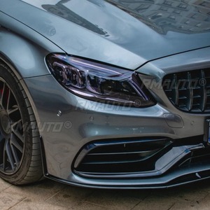<b>For</b> Mercedes Benz Coupe C205 C63 AMG 2015-2022 <b>Car</b> Front Bumper Lip Splitter <b>Diffuser</b> Body Kit Bumper Guard Protector Cover - Product Image 3