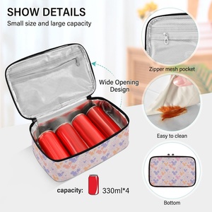Famous Brands Cartoon Custom Print Hawaii Small Food Warm Carrier Dish Carrier Tote Cooler Bag Insulated Casserole Carrier - Product Image 4