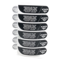 Label kemasan stiker cetak Logo kustom gratis dengan perekat setengah lem untuk Film kaca Tempered untuk ponsel