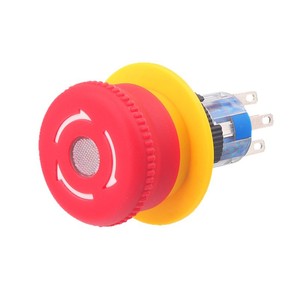 ปุ่มหยุดฉุกเฉินแบบหมุนเรืองแสงวงแหวนสีแดง สวิตช์ 220V สแตนเลสแบบมีสายพร้อมไฟ LED 5A IP65 อายุการใช้งาน 50000 รอบ - Product Image 6