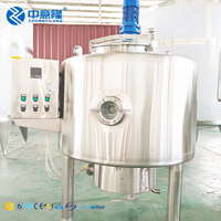 Réservoirs de mélange industriels de réservoir de mélangeur de tambour de l'acier inoxydable 304/316 de prix usine de haute qualité avec le moteur d'agitation émulsifiant