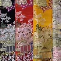 Chaîne d'approvisionnement textile tout-en-un, tissu jacquard brodé floral de luxe 57/58" 150GSM en polyester pour robe et vêtement
