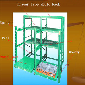 Mracking Porte-moules délicats 800-1000kg/<span class=keywords><strong>Tiroir</strong></span> Plateau Étagères industrielles <span class=keywords><strong>avec</strong></span> grue et palan manuel Couleur personnalisée - Product Image 3