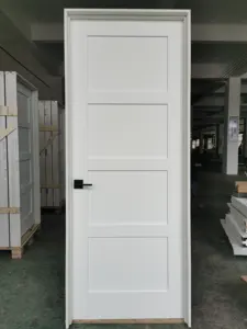 Декор самых лучших 30in X 80in белого цвета шейкер 2-панель стержневой опорный изолятор внутренние двери с дверной косяк
