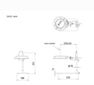 เครื่องมือตรวจสอบแบบตั้งโต๊ะ OTSUKA ENVL6K-B กำลังขยาย 2X-15X ผลิตในญี่ปุ่น - Product Image 3
