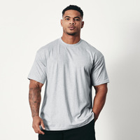 T-shirts décontractés pour hommes en coton 95% et élasthanne 5% avec logo personnalisé, impression personnalisée, t-shirts de sport, t-shirts d'entraînement, t-shirts personnalisés