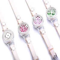 Mode Géométrique Animaux Parfum Parfum Aromathérapie Huile Essentielle Diffuseur Bracelet Bracelet En Cuir pour Femmes Bijoux