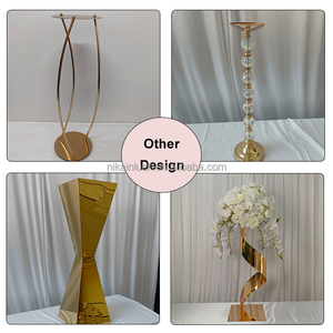 NIKA alta qualità chiara decorazione da tavola moderna alta <span class=keywords><strong>vetro</strong></span> vaso di fiori per <span class=keywords><strong>centrotavola</strong></span> di nozze - Product Image 6