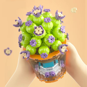 Juego de ramos de flores, minibloques de construcción para niños y niñas de 8 a 12 años, Micro ladrillos, juguetes educativos, juegos de bloques de ramos para niños - Product Image 4