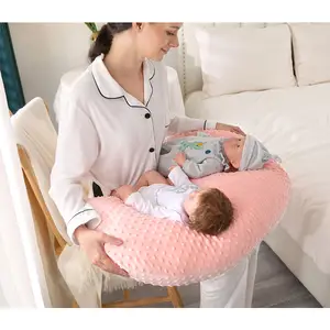 OEM ODM Funda de almohada de lactancia para bebés Almohada de alimentación doble multifunción popular de alta calidad Almohada de lactancia de algodón para biberón