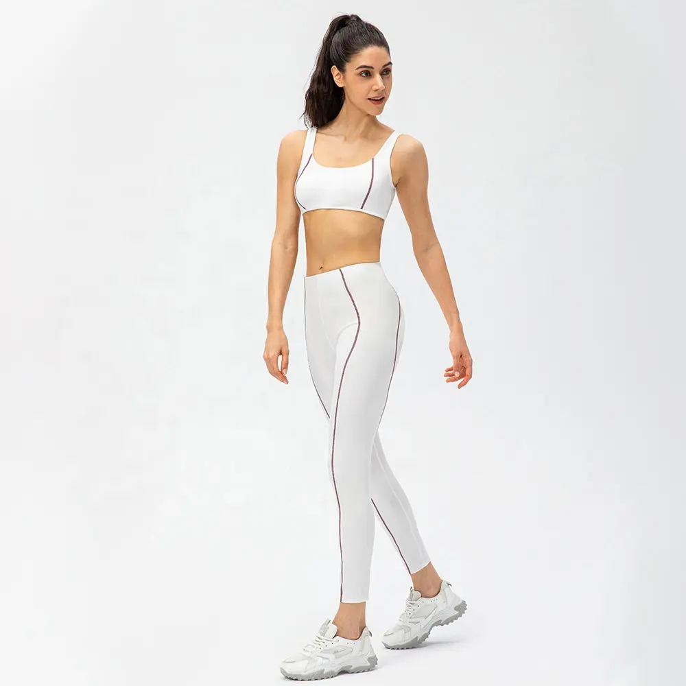 XXL Plus Size Patchwork Fitness Yoga Sets Women's Smart Fabric Sportswear Bra Workout Clothing