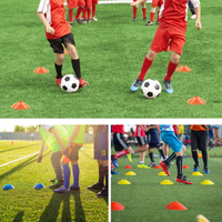 FDFIT Cono de Agilidad de Fútbol Marcador de Plástico Conos Equipo de Entrenamiento de Fútbol Deporte Colorido Juego de Entrenamiento de Velocidad
