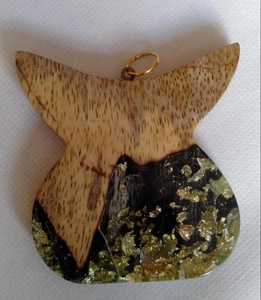 Nuevo collar con colgante individual con madera o resina, accesorio de moda, Color personalizado, joyería de la mejor calidad para mujer - Product Image 6