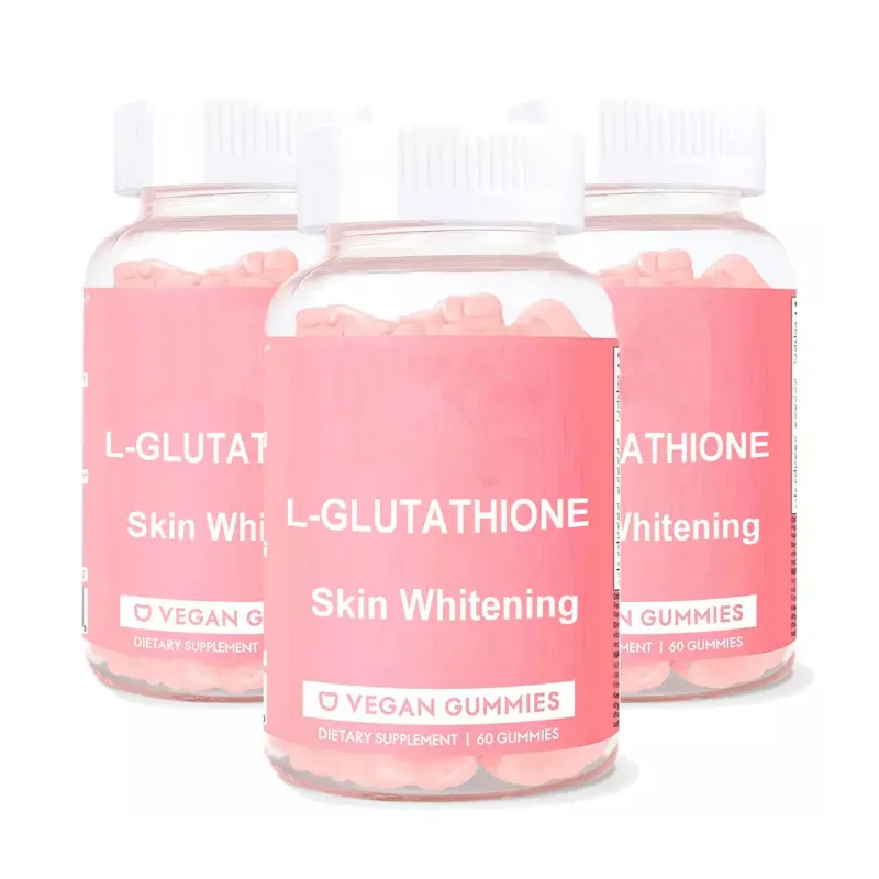 Kecantikan wanita gummy gluta pemutih kulit gummies vegan Harian suplemen vitamin l-glutathione gummies