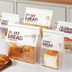 Custom Print Resealable Kraft Paper Packing Lunch Bags for Buns Snacks Cake Take Away Packaging Bag - Product Image 5