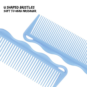Peigne à doigts double taille pour barbier avec technique de coiffage, petit et grand anneau, dents denses et larges, brosse de coupe de cheveux pour barbiers et stylistes - Product Image 4