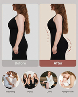 Vente en gros usine : Shapewear sans couture pour femme, doux et respirant, à contrôle abdominal, très élastique, confortable, taille haute, effet push-up fessier
