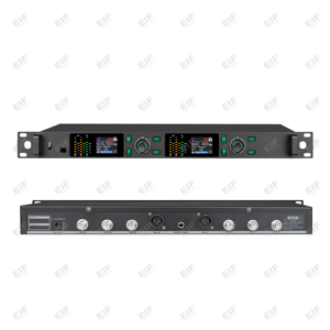 ระบบไมโครโฟนไร้สาย UHF ระดับมืออาชีพ OEM EIF MY-1000 แบบมือถือ/หูฟัง/หนีบปกเสื้อ ชาร์จได้ 6 เสาอากาศ ระยะ 100 เมตร สำหรับการแสดงบนเวที - Product Image 5