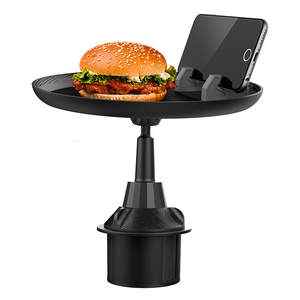 2022 Hochwertige verstellbare drehbare Auto Esstisch Tablett Food Cup Holder Telefon halterung Mobile/ Tablet/Handy Box enthalten - Product Image 5