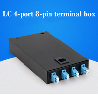 Caja Terminal de Fibra Óptica de 4 Puertos para Montaje en Pared, Acero Laminado en Frío, OTB SC, Distribución de Empalmes para FTTH
