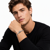 Bracelet unisexe en acier inoxydable, chaîne serpent, minimaliste, fin et poli, bijou de main polyvalent