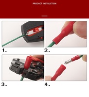 Bornes de connexion isolées mâles et femelles en PVC MPD FRD1.25-250 pour fils électriques à sertir