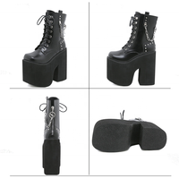 Bottes vampire pour femme, chaussures d'hiver, talons compensés, style ancien, vente en gros, tendance, nouvelle collection