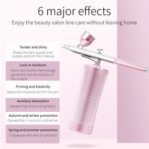 Handheld Mini Nail Art <b>Spray</b> Gun Kit Facial Nano Mist Oxygen Injector with Airbrush Compressor Metal Material for Paint Tattoo - Product Image 3