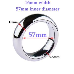 6 ukuran Penis logam bondage lock Delay Ejaculation halus cincin Penis berat badan cincin mainan seks untuk pria - Product Image 4