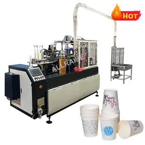 Yeni Top tam otomatik kağıt bardak üretim şekillendirme makinesi çay bardağı içecek ile yapma makinesi