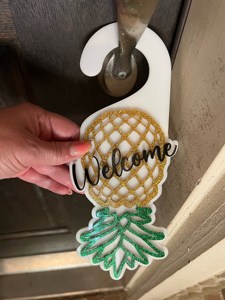 Appendi porta in acrilico personalizzato forma personalizzata appendiabiti porta di benvenuto - Product Image 6