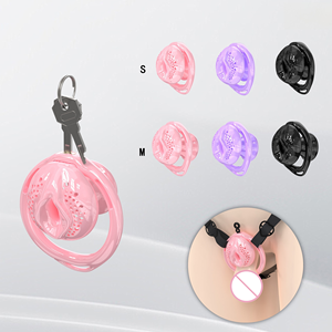 กรงพิมพ์3D YPM พร้อมกรงทรัมเป็ตกรงเรซิ่นสีดำสีชมพูกับแหวน<span class=keywords><strong>6</strong></span>ขนาดสำหรับล็อคพลาสติกขนาดเล็ก - Product Image 3