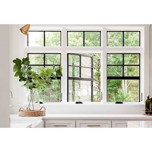 Ba cửa sổ bằng kính âm thanh bằng chứng bão tác động PVC/uPVC cửa sổ trượt với lưới chống muỗi - Product Image 2