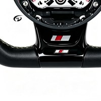Volant sport en cuir véritable à fond plat pour Audi A6 C7, A3, A4 B8/B9, S5, A5, Q5, RS3, RS7, A7, Q7