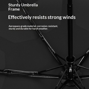 Ultra-light Folding-Free Full-<b>automatic</b> Second-closing Adult Black Sunscreen Rain Dual-Purpose <b>Umbrella</b> - Product Image 4