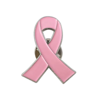 Prêt à expédier : Badge en émail dur plaqué or, motif ruban violet croisé, thème sensibilisation au cancer du sein