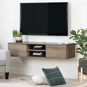 HOMEFIELD Hot Selling Modern Living Room Bedroom Wall Cabinet Wooden Wall Mounted Media Console Floating TV Stand