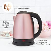 KYYW-004 Bouilloire Électrique Économique 2L en Acier Inoxydable Coloré pour Café et Thé, Chauffe-Eau Rapide pour Voyage