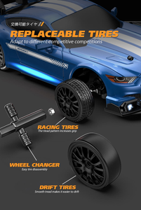 Voiture télécommandée de drift avec pneus de drift, véhicule de course RC <span class=keywords><strong>1</strong></span>:24, voiture de drift RC à l'échelle <span class=keywords><strong>1</strong></span>/2, cadeau <span class=keywords><strong>jouet</strong></span> pour garçons - Product Image 4