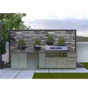 2025 dorene Hot Bán RTA ngoài trời di động tủ bếp với gas nướng tủ đông mềm đóng trượt ngăn kéo sản xuất tại Trung Quốc - Product Image 2