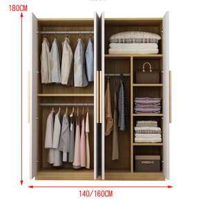 AILICHEN legno massello semplice moderno <span class=keywords><strong>armadio</strong></span> organizzatore luce camera da letto mobili <span class=keywords><strong>per</strong></span> l'home Office <span class=keywords><strong>per</strong></span> il guardaroba di stoccaggio dei bambini - Product Image 2