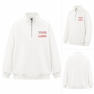 Sweat-shirt de golf pour homme en maille, performance premium, col zippé, manches longues, décontracté, en polaire, polyester et coton - Product Image 1