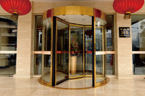 DEPER personalizzabile 3-ali di vetro intero porta girevole automatica per Hotel aeroporto & centro commerciale - Product Image 4