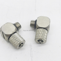 Meilleur prix PL mini micro petit tuyau coude filetage joint pneumatique laiton compression air raccord PL3-M5 PL4-M3 PL4-M5 PL6-M5
