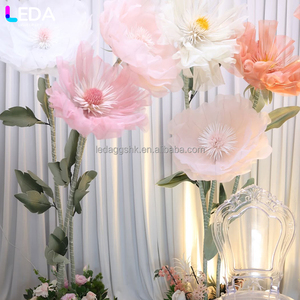 LEDA Wedding Events Parties Decorations Giant <b>Flower</b> Colorful Large-branch Organza <b>Flower</b> Clusters - Product Image 4
